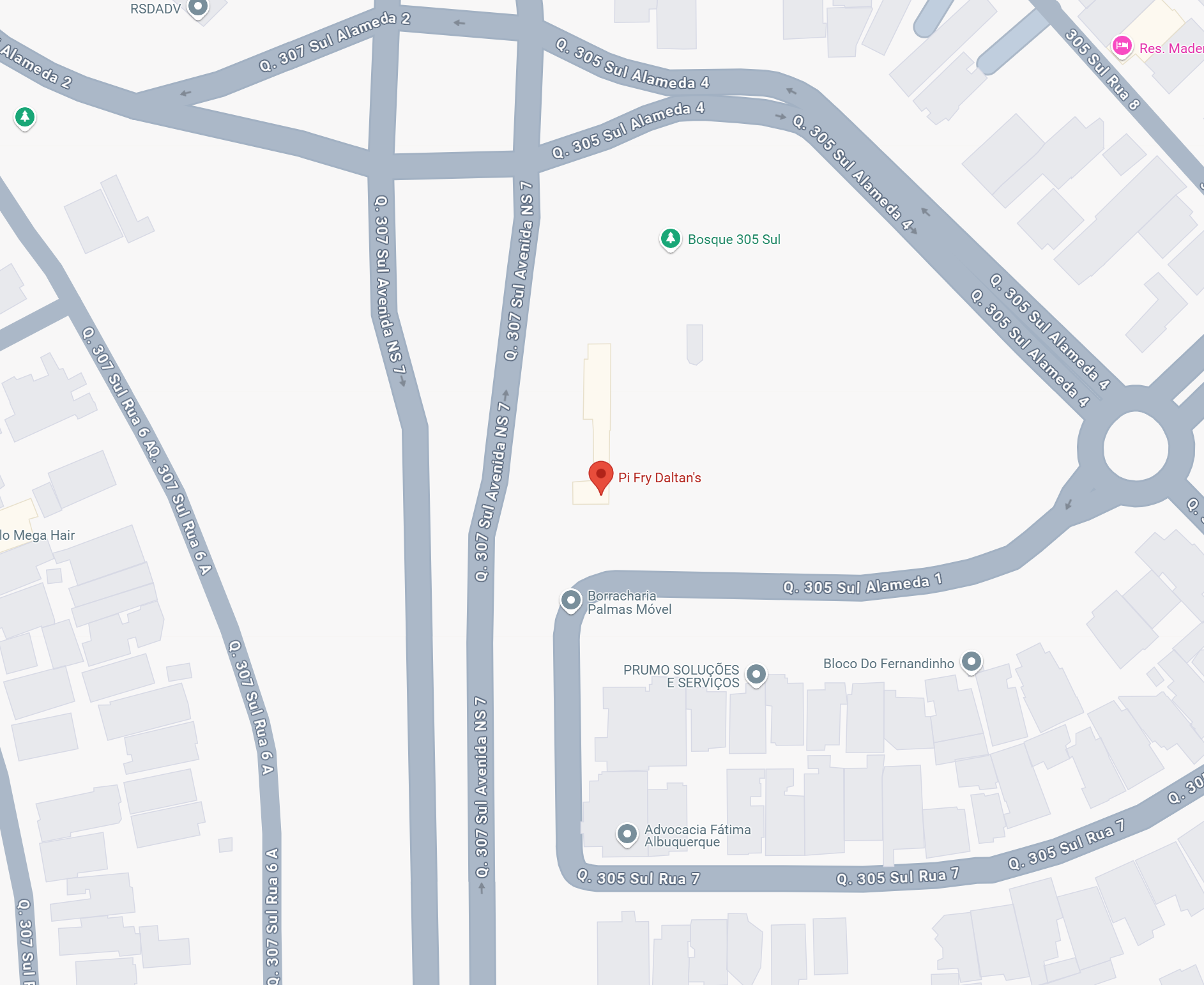 Mapa da localização PI FRY